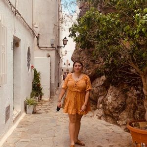 Kivari the label orange dress
